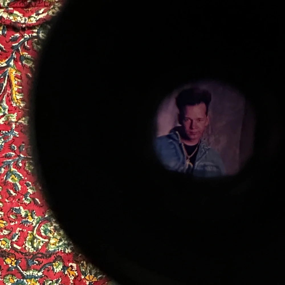 1990 New Kids on the Block Keychain Viewer Blue
